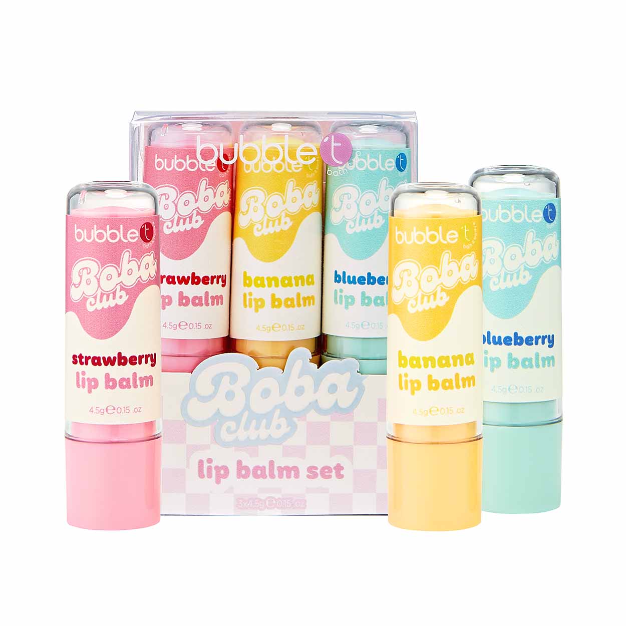 Boba Tea Lip Balm Gift Set (3 x 4.5g)