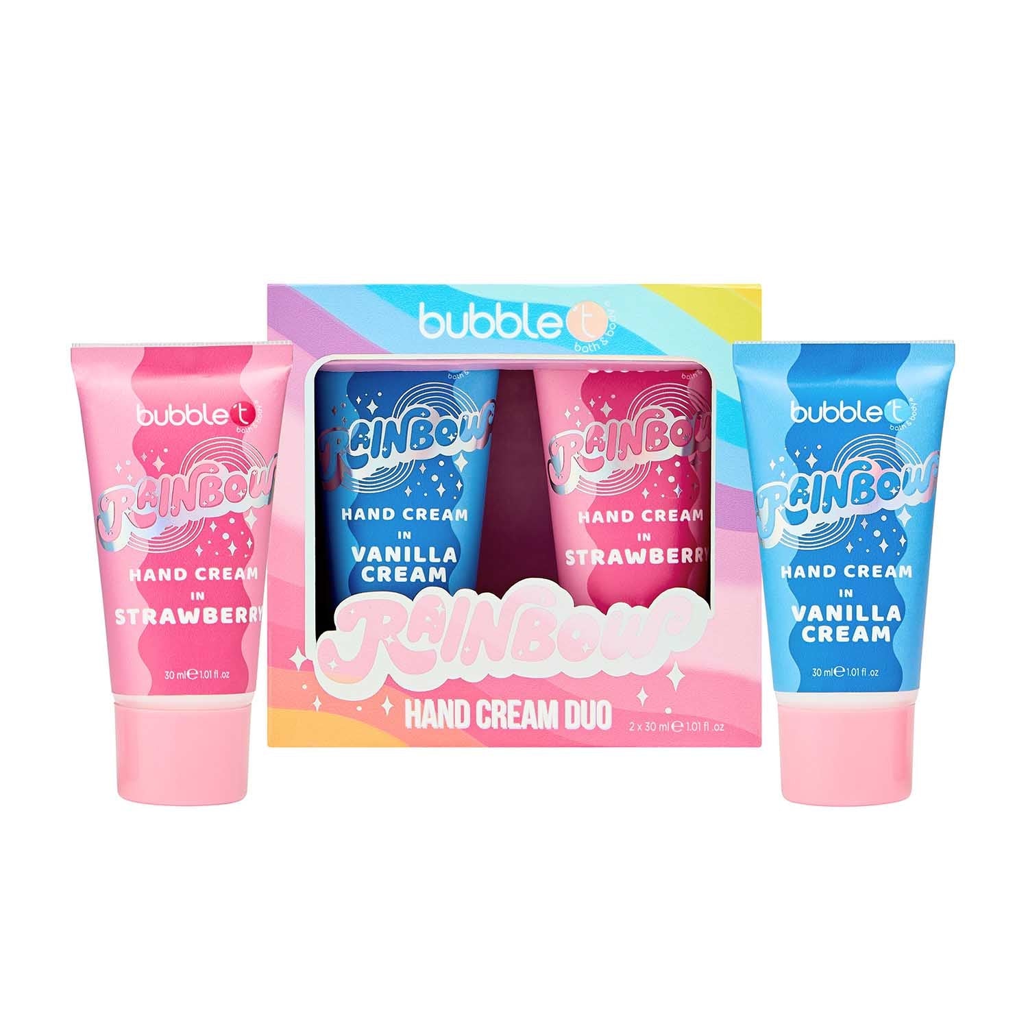 Rainbow Hand Cream Duo – Strawberry & Vanilla Cream (2 x 30ml)