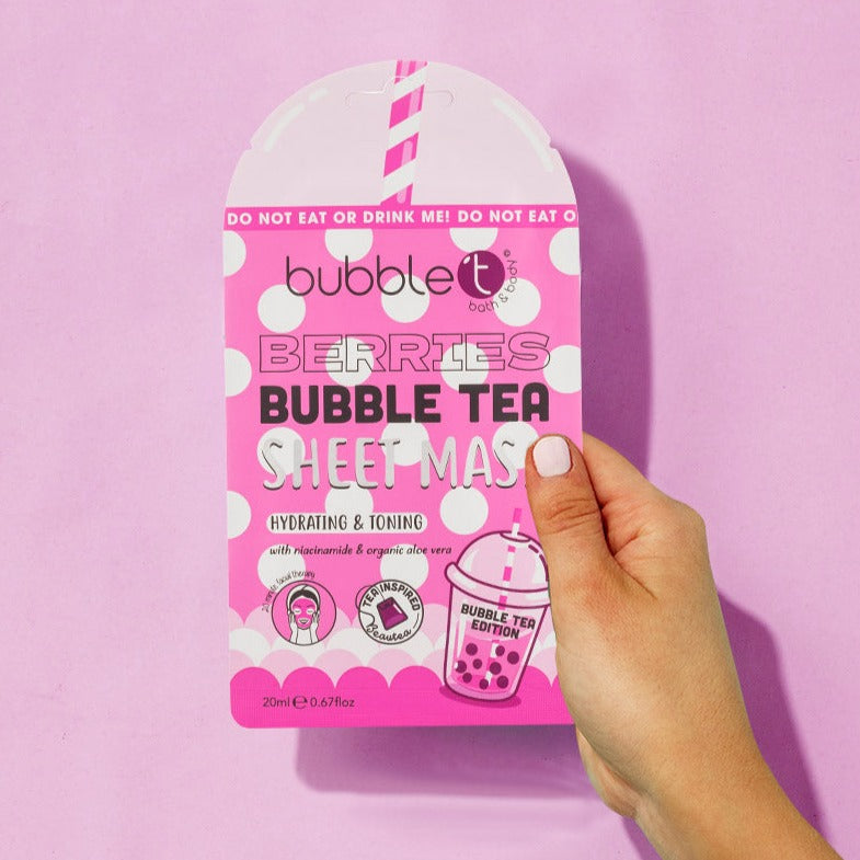 Berries Sheet Mask - Bubble Tea Edition