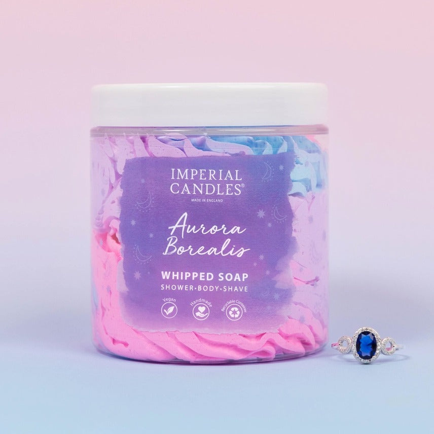 Aurora Borealis Whipped Soap Shaving Butter with Ring
