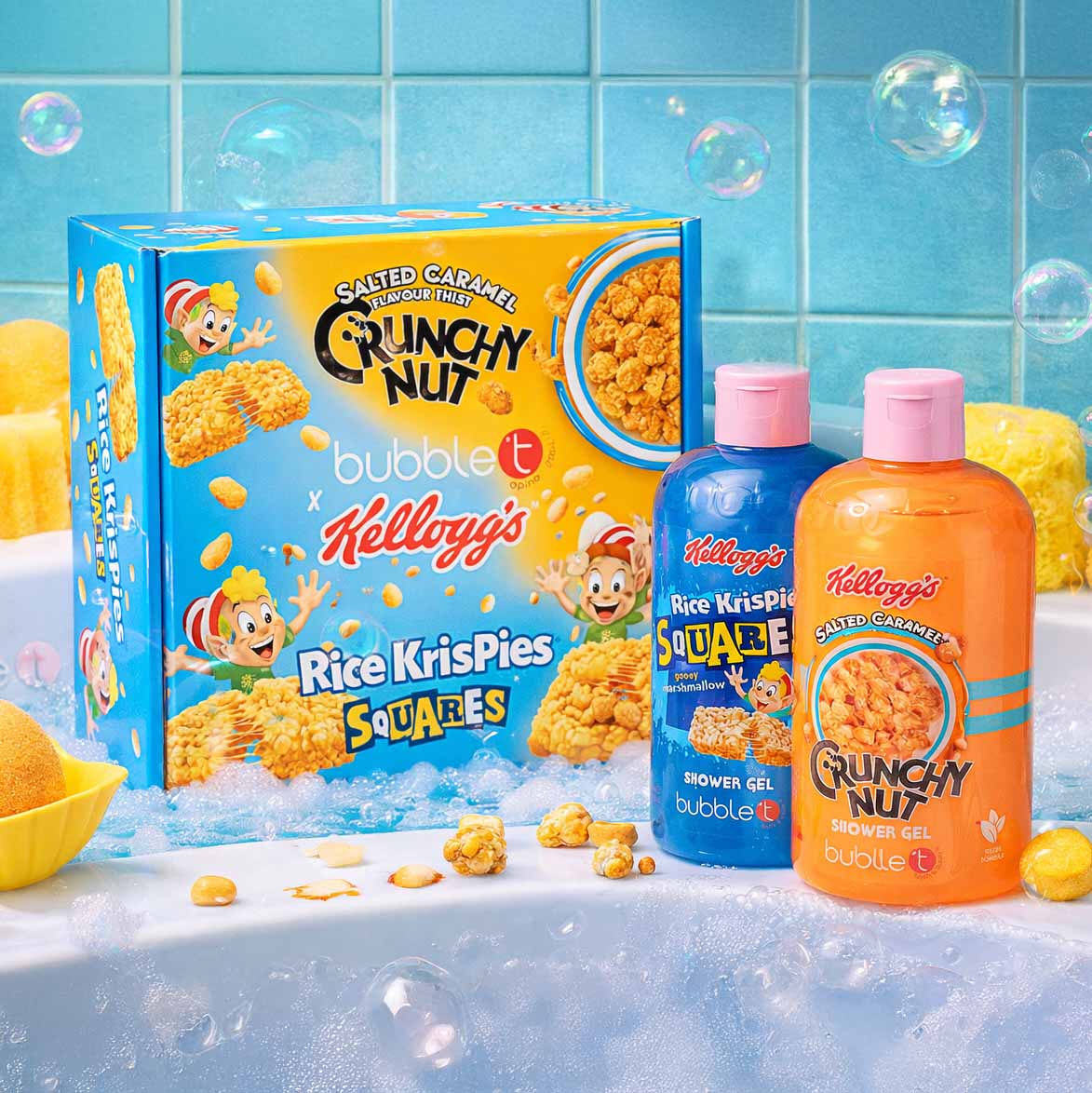 Kellogg's Crunchy Nut & Squares Shower Gel ( 2 x 500ml)