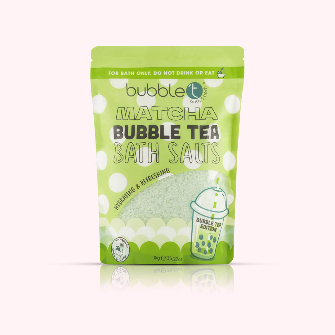 Matcha Bath Salts - Bubble Tea Edition (1KG)