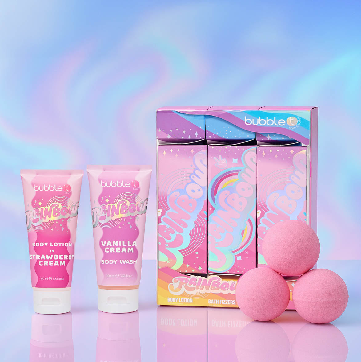 Rainbow Cracker Gift Set - Set of 3 – Bubble T Cosmetics