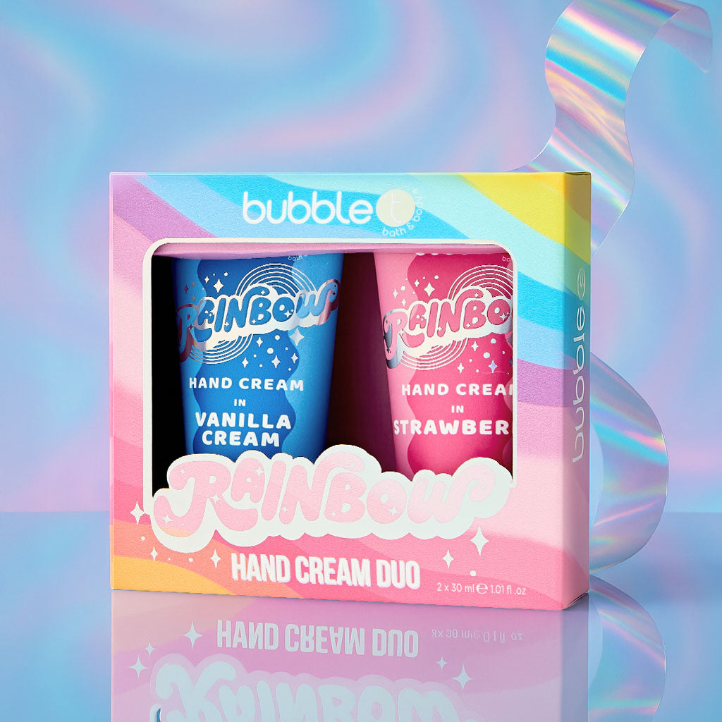 Rainbow Hand Cream Duo – Strawberry & Vanilla Cream (2 x 30ml)