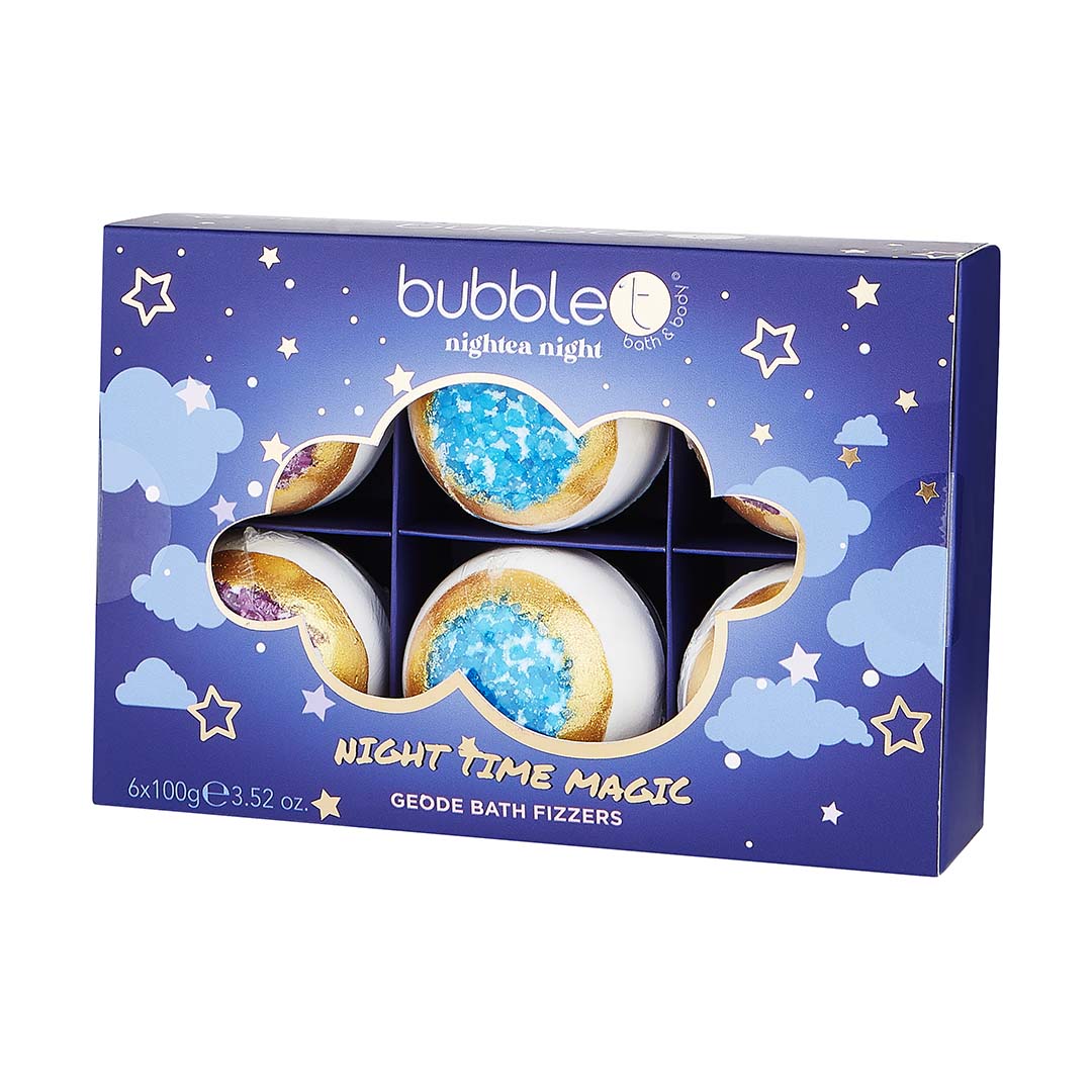 Nightea Night Geode Bath Bomb Gift Set (6 x 100g)