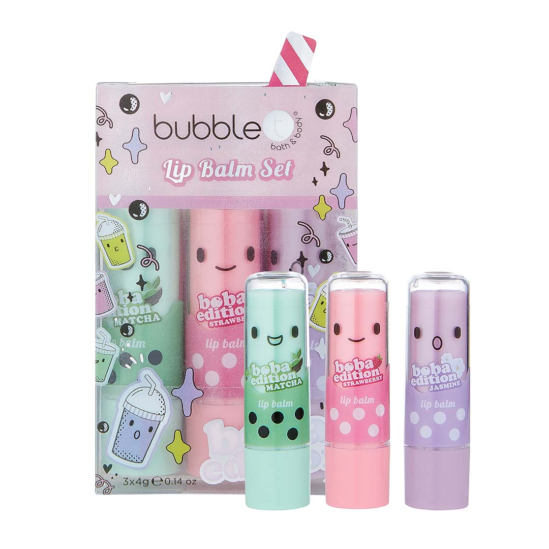 Boba Tea Lip Balm Gift Set (3 x 4g)