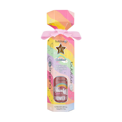 Rainbow Shower Gel & Bath Pearl Cracker Gift Set