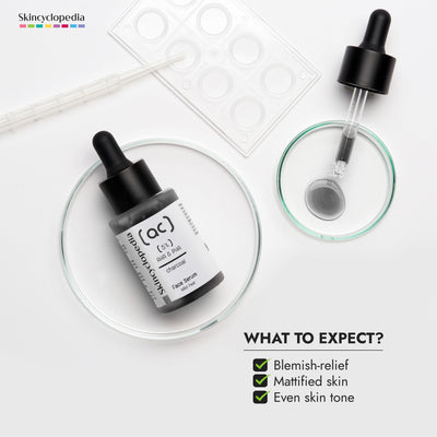 Skincyclopedia Face Serum with Charcoal 5% AHA + PHA (30ml)