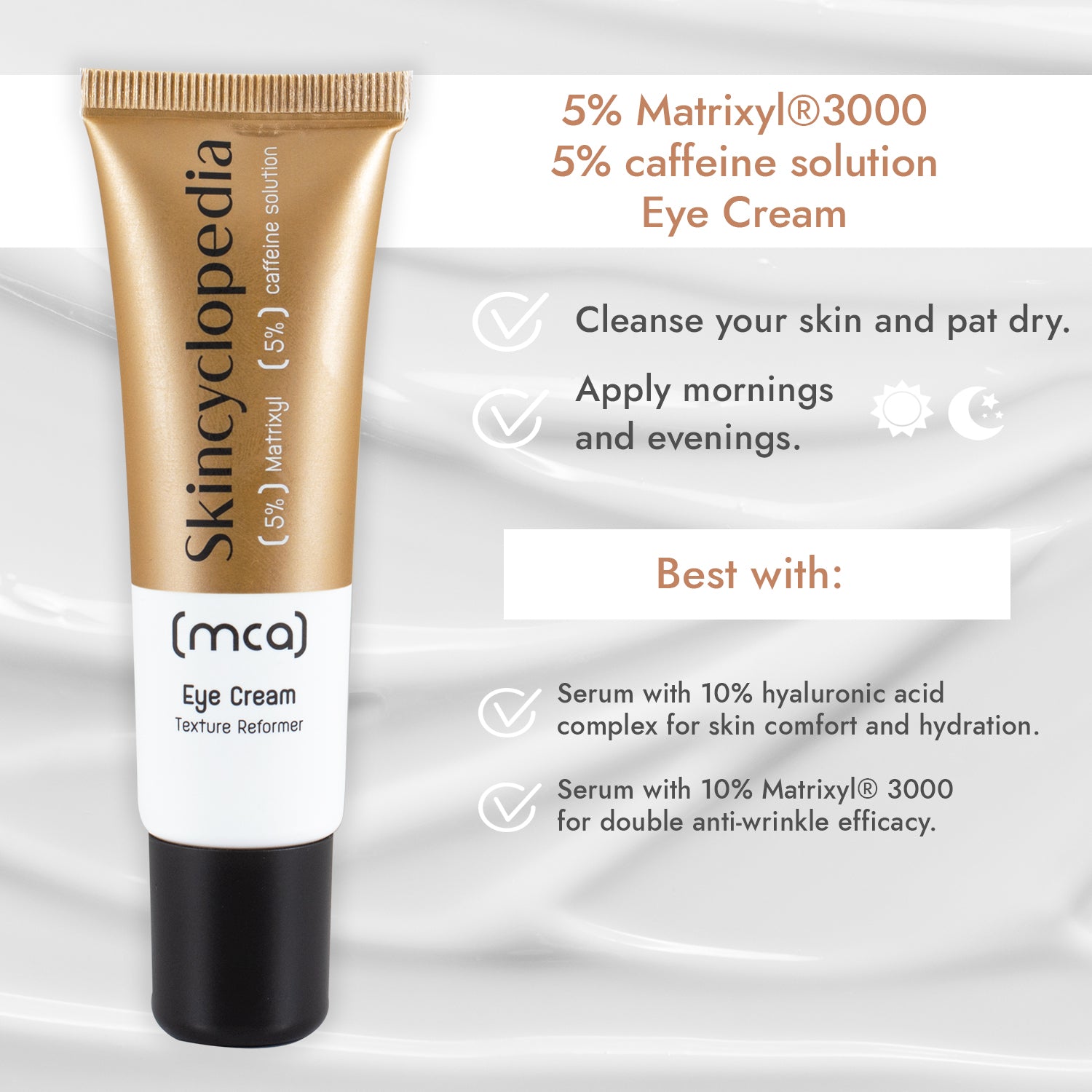 Skincyclopedia Eye Cream with 5% Matrixyl 3000 + 5% Caffeine Solution (30ml)