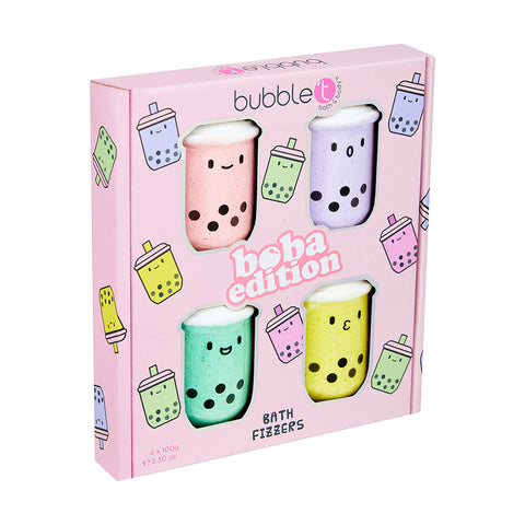 Bubble Tea Bath Bomb Gift Set - Boba Edition (4 x 100g)