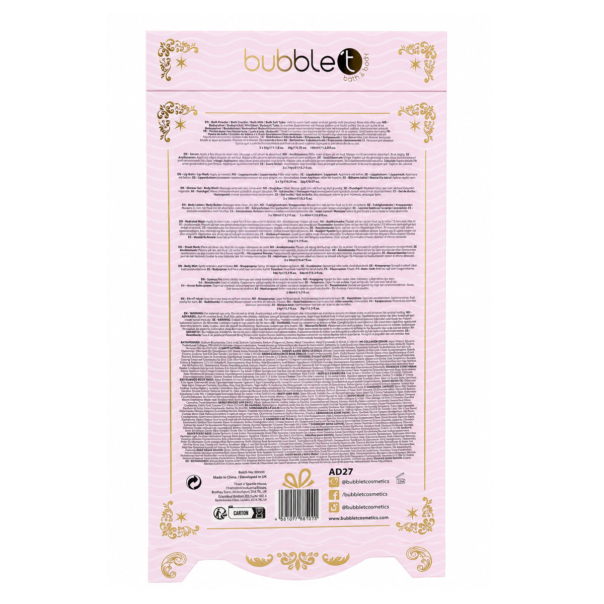 Bubble T 24 Day Beauty Advent Calendar 2026