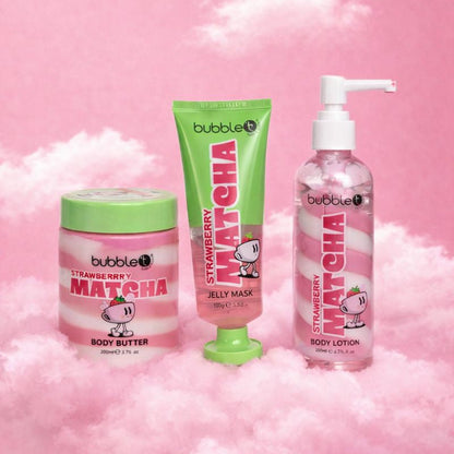 Strawberry Matcha Skincare Bundle - Set of 3