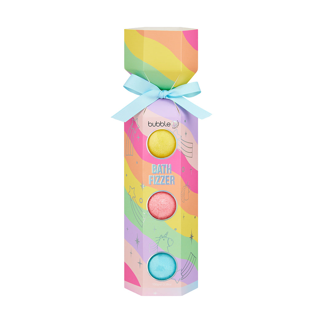 Rainbow Bath Bomb Fizzer Cracker Gift Set (3 x 180g)