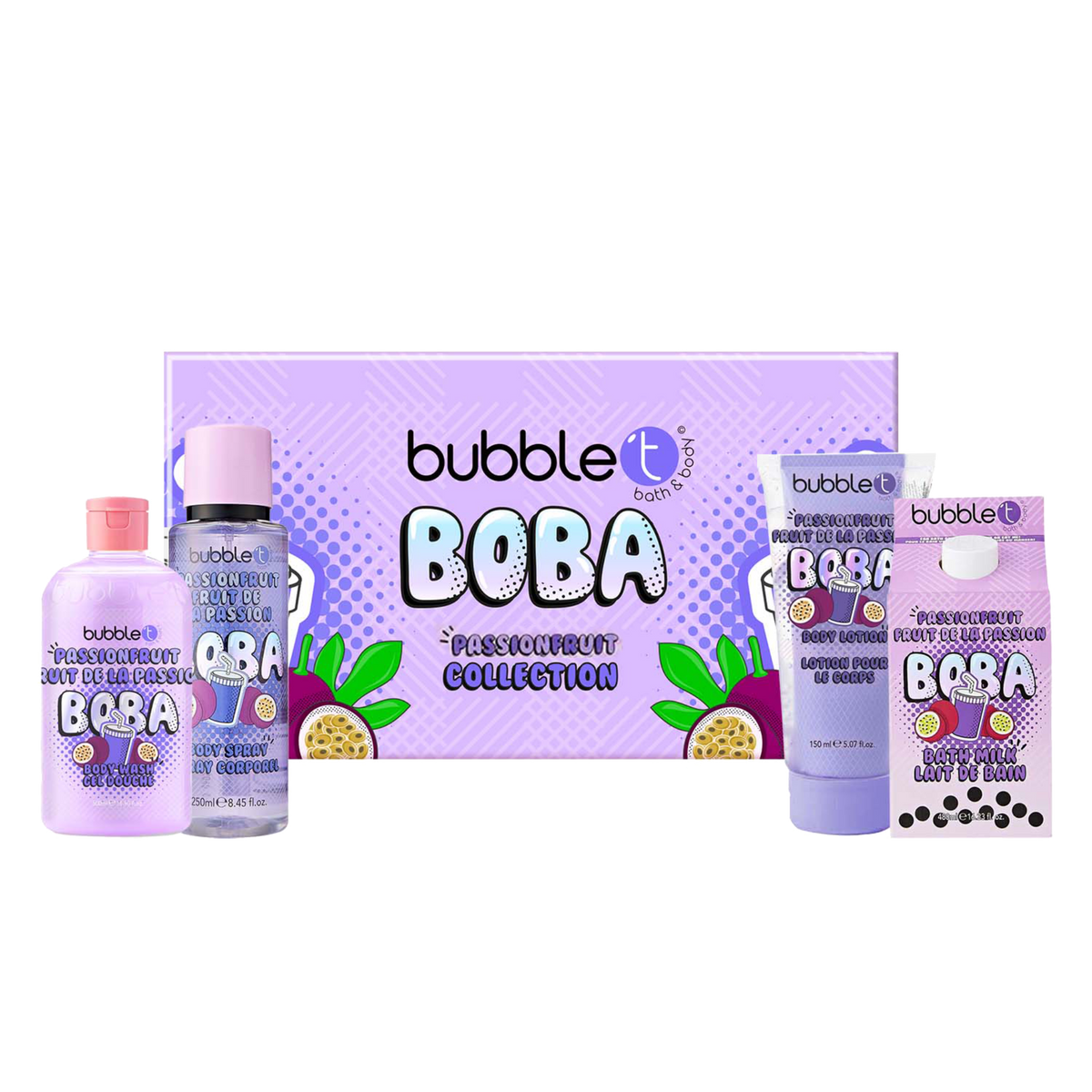 Boba Passionfruit Bath & Shower Gift Set