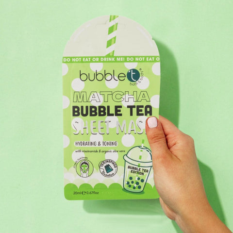 Matcha Sheet Mask - Bubble Tea Edition (10 Pack)