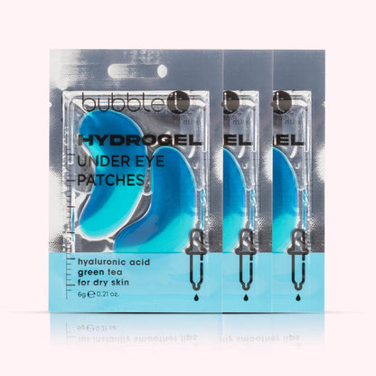 Hydrogel Under Eye Patches - Hyaluronic Acid & Green Tea x 3