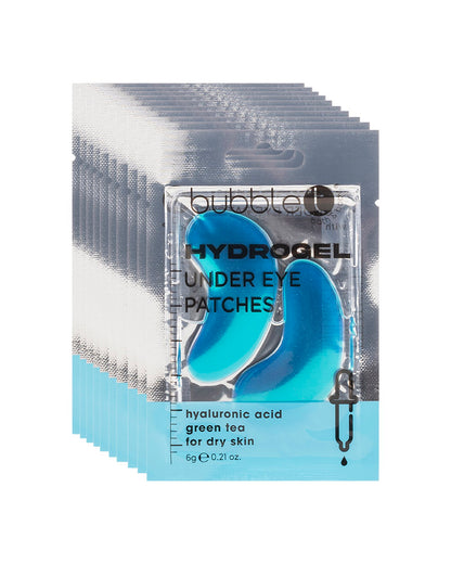 Hydrogel Under Eye Patches - Hyaluronic Acid & Green Tea x 10