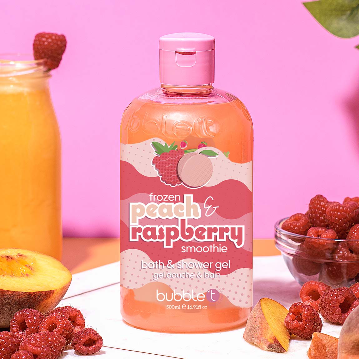 Peach & Raspberry Smoothie Body Wash (500ml)