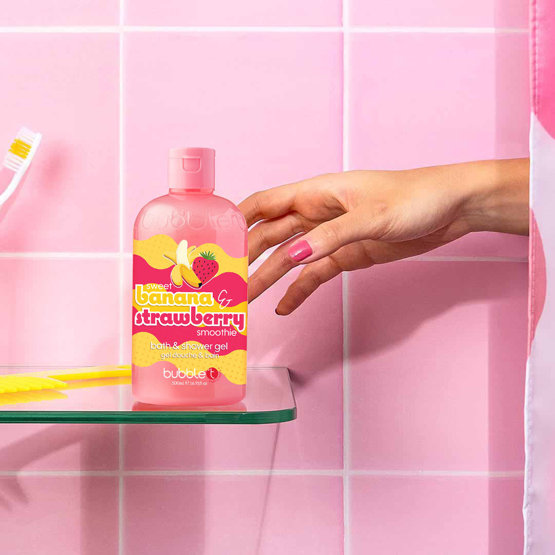 Banana & Strawberry Smoothie Body Wash (500ml)