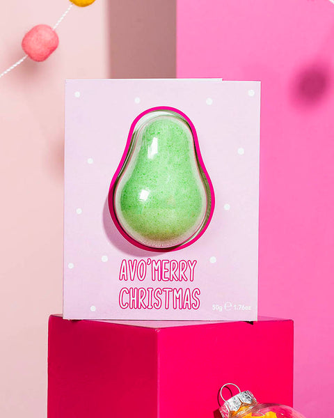 Avocado & Kiwi Bath Bomb Christmas Card (50g)