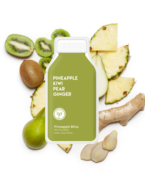 Pineapple Bliss Revitalizing Raw Juice Mask - Kiwi, Pear & Ginger